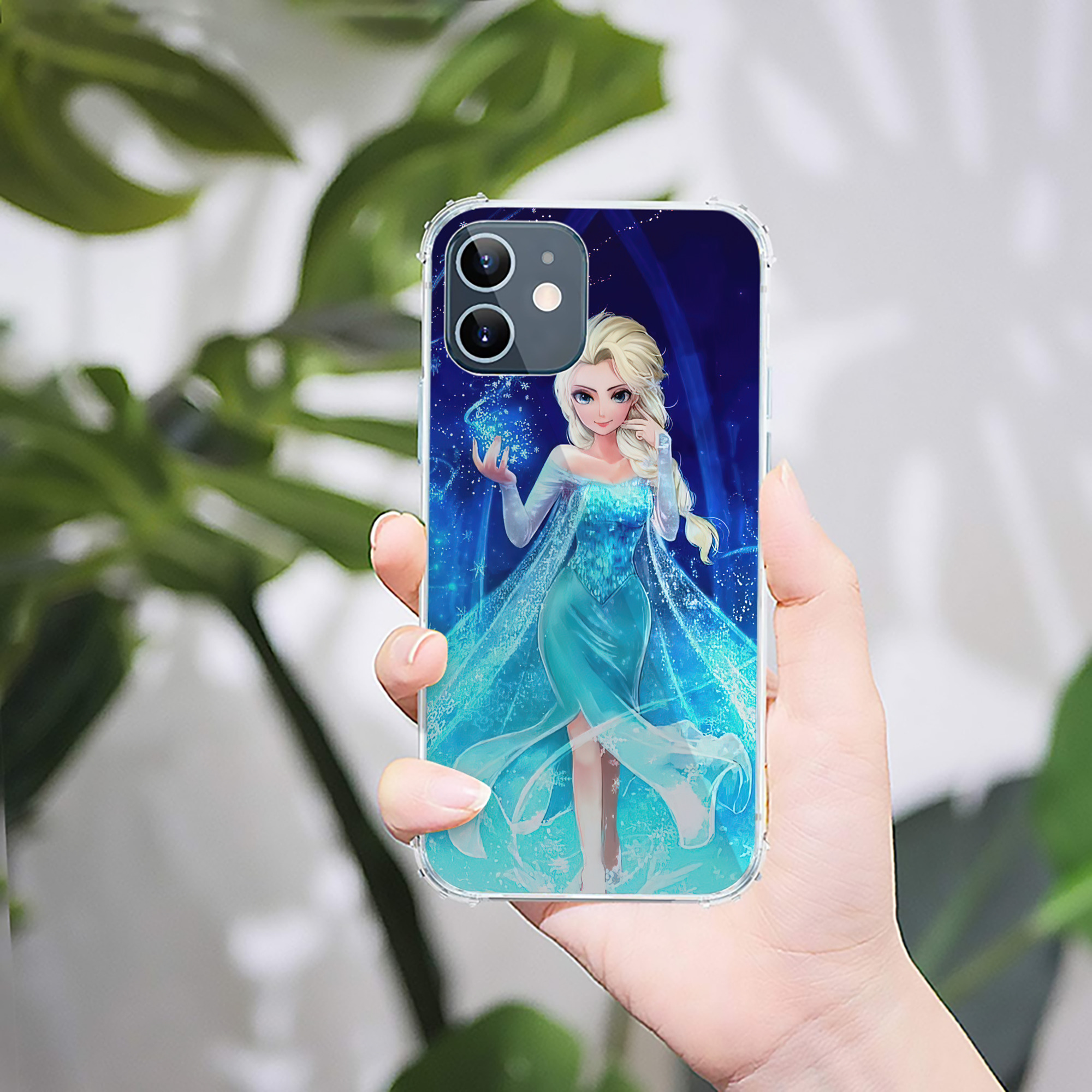 （画像用） アナと雪の女王 アンナ エルサ Frozen Anna Elsa 【iPhone 12シリーズ対応】透明スマホケース（クリアソフトケース）
